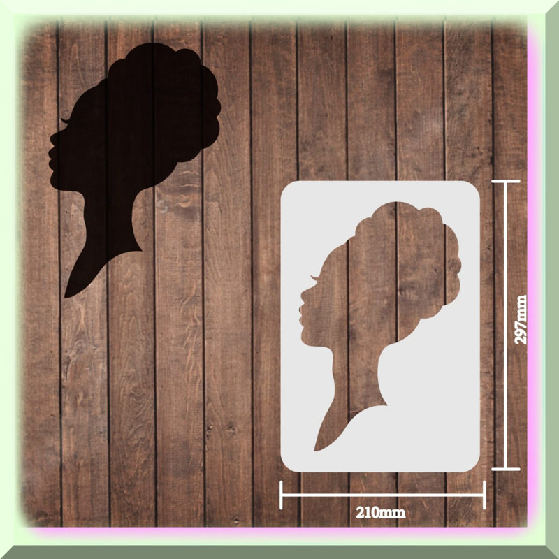 Reusable African Queen Stencil