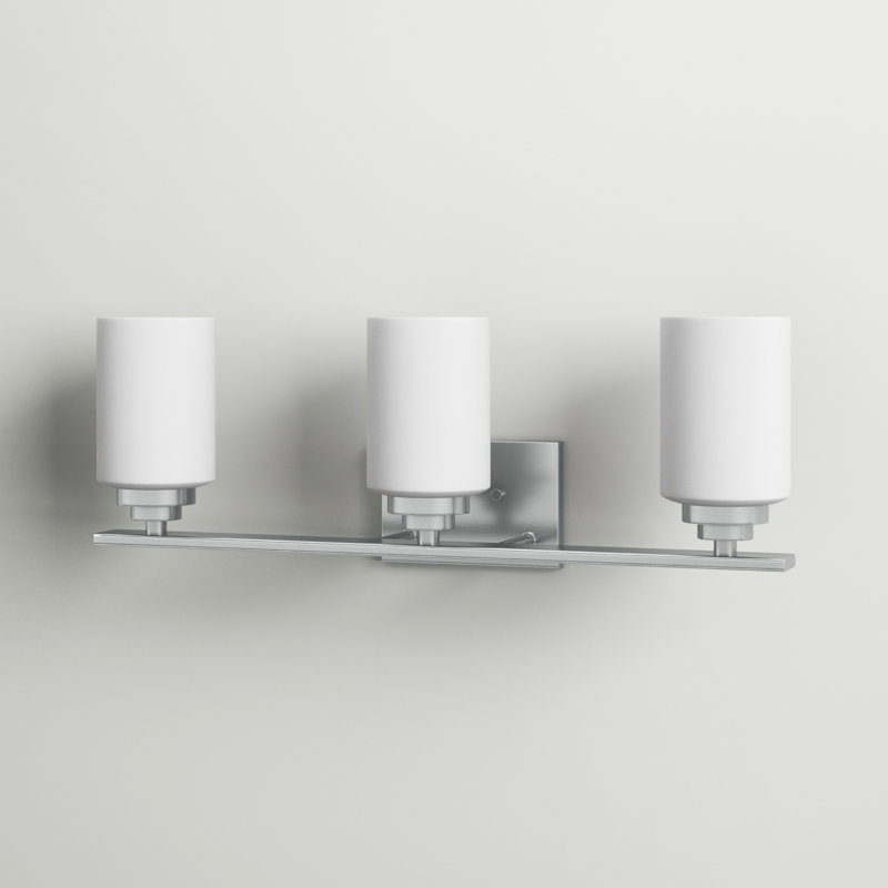 Berner 3 - Light Dimmable Vanity Light, Satin Nickel