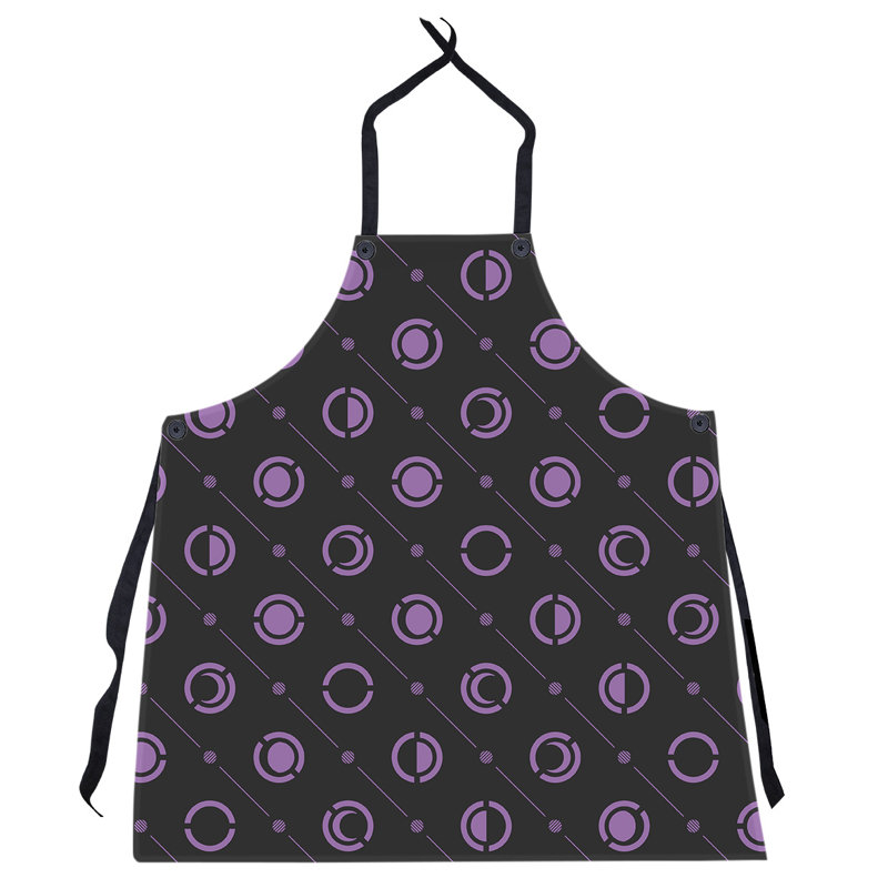 Skeffingt Bib Apron, Black/Violet
