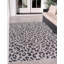 Tapis d'intérieur / extérieur brun / gris à imprimé animal Munguia-77912985