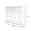 Banc de rangement pour chaussures en bois manufacturé et café foncé