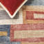 Tapis gris rouille / bleu Jerrylène-483797027