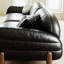 Coussin de canapé modulaire en cuir véritable noir-597953224-597953225