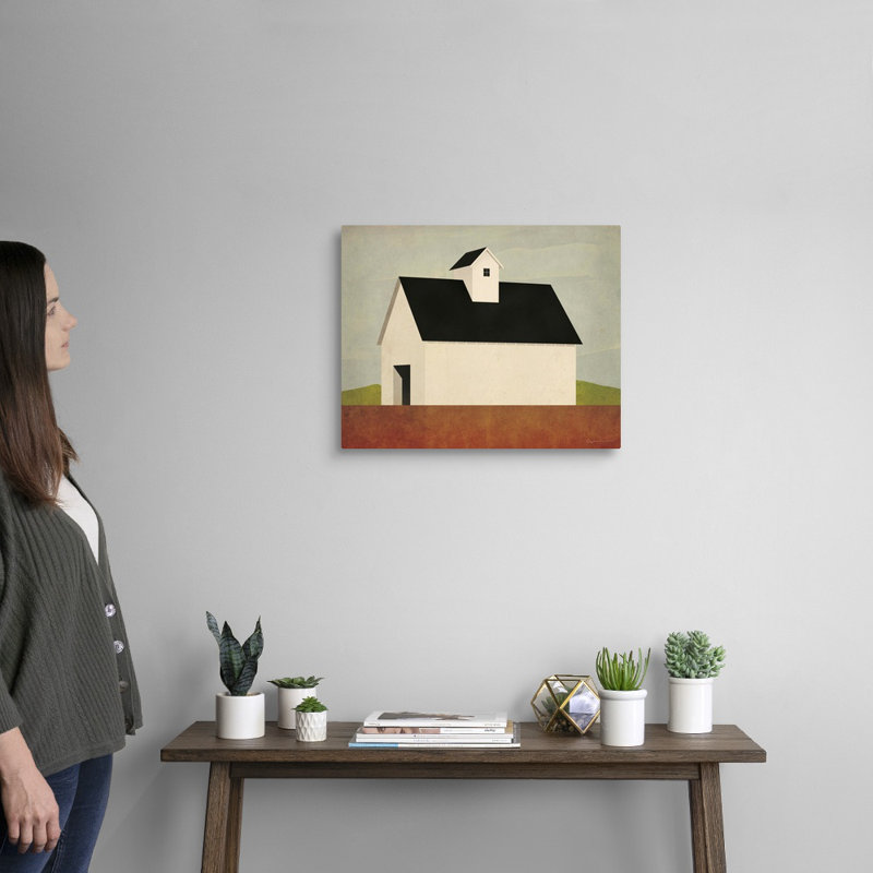 Reproduction d’art graphique sur toile, "Fall Barn" par Mark Adlington, Toile tendue, H 16 po x l 20 po x P 1,25 po