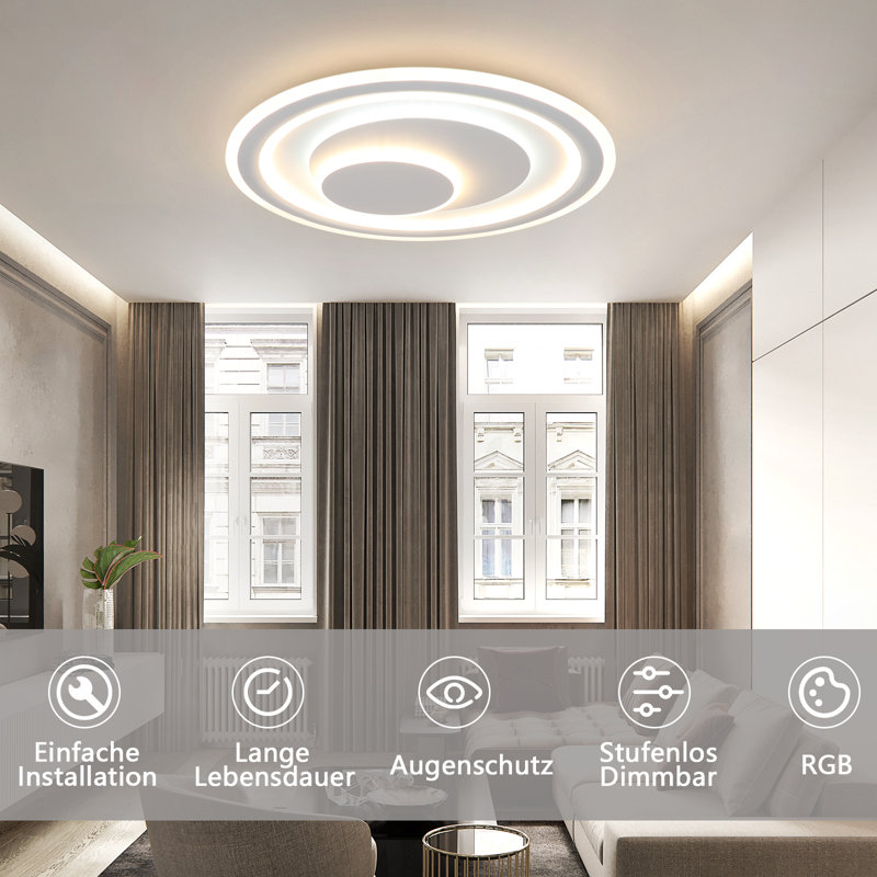 Arene Acrylic LED Flush Mount