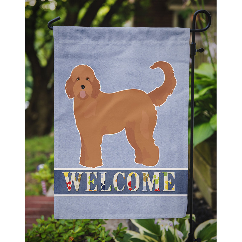 Drapeau impérial Shih Tzu Welcome Garden taille 9EC59815D20042D399EE9FCE8498D299, Goldendoodle beige