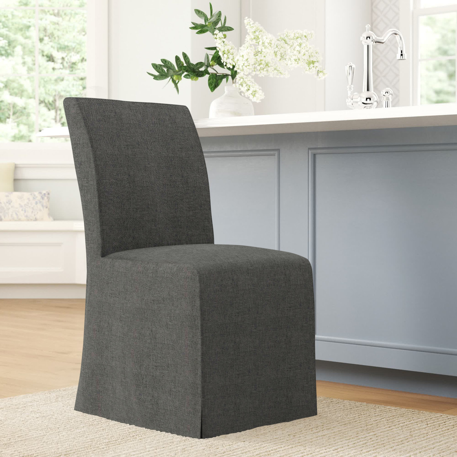 Sumatra Parsons Dining Chair, Zuma Charcoal
