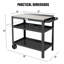 Feasto Bar Counter with Metal Frame and Steel Outer Material