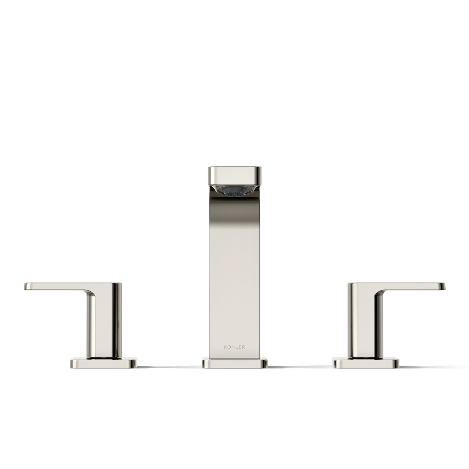 Parallel Widespread Bathroom Faucet, Vibrant Polished Nickel, 1.2 GPM