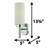 V2121 Aquilar 1-Light Indoor Chrome Wall Mount Sconce with White Cylinder Glass Shade-15631747