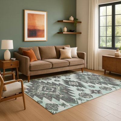 Premium Machine Washable Ralston AMF1945 Tribal Rug
