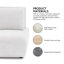 Fauteuil sans accoudoir extensible de 37 po Aukeem-823590094