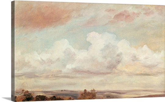 «Extensible Landscape» par John Constable, reproduction d'art, H 32 po x l 48 po x P 1,25 po, Toile