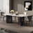 White Luxury Marble Rectangular  Dining Tables-105170482