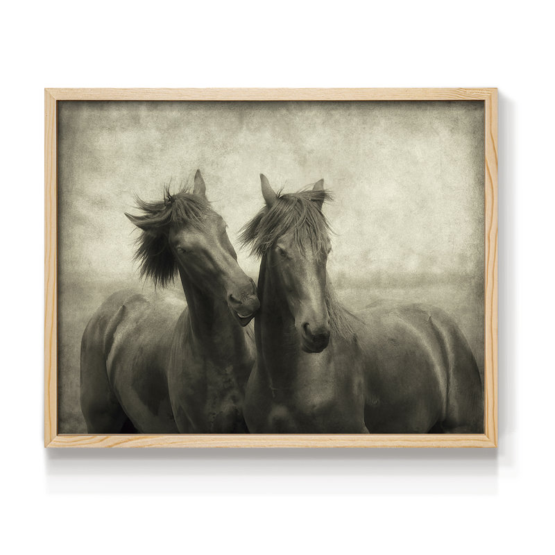«Horses Don't Whisper», impression encadrée, Naturel, H 22 po x l 28 po