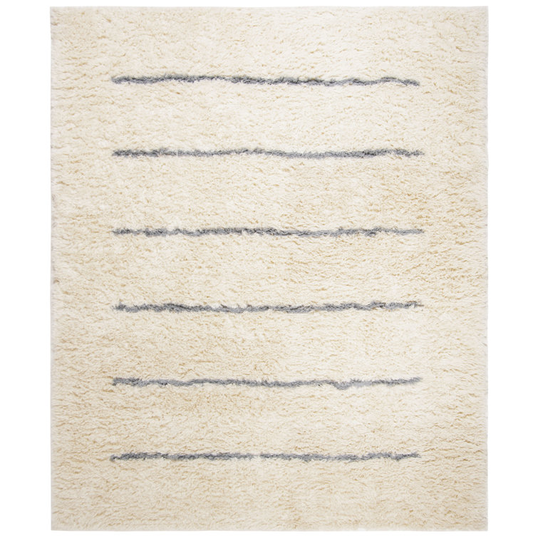 Mayer Handmade Wool Ivory/Gray Rug