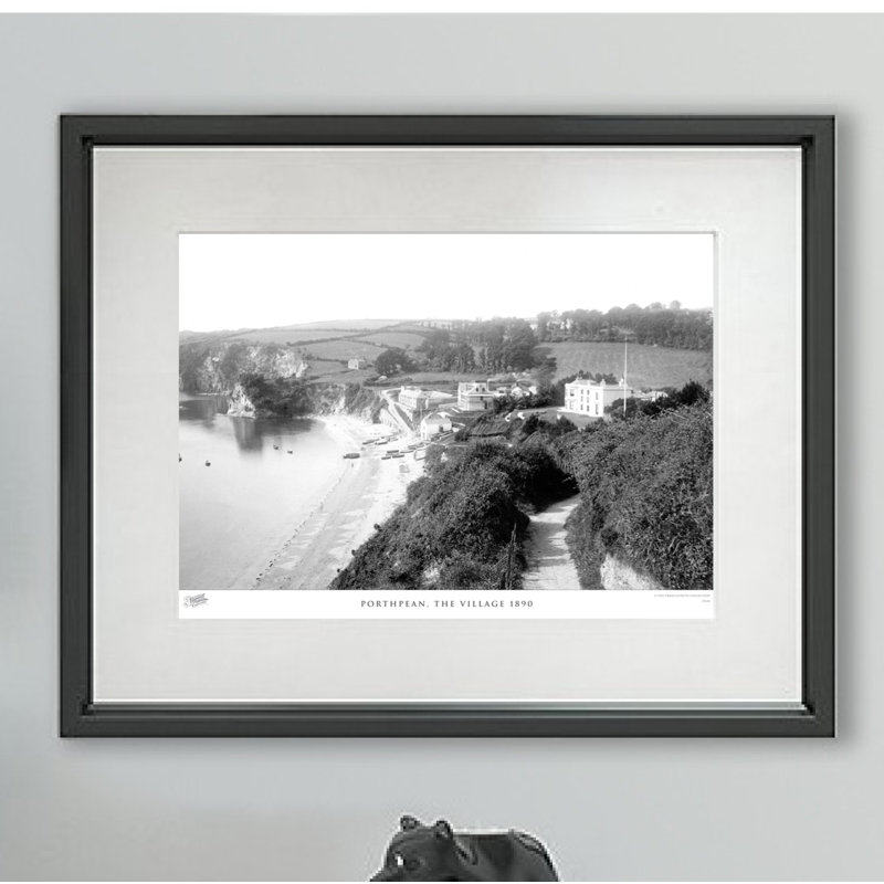 Porthpean, The Village 1890 - Single Picture Frame Print, 45cm H x 60cm W x 2.3cm D