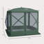 Tente de protection pour abri de jardin avec moustiquaire Outsunny Pop Up-111086525