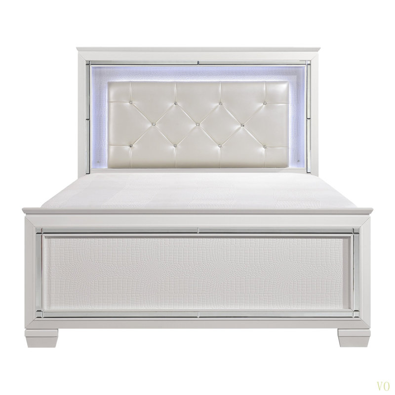 Glamour Design Furniture 1pc Queen Bed