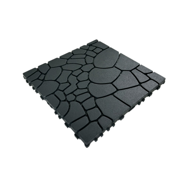12 po x 12 po x 0,80 po polypropylène 44 pièces imperméable gris foncé