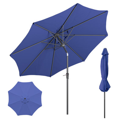 Licheers 108" Tilt Market Umbrella, 8-Rib Support