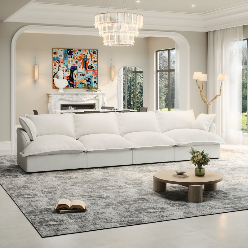 Canapé rembourré, canapé modulaire Cloud Canapé Cloud, Blanc
