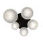 Luminaire suspendu cascade 5 lumières DEL Laziah