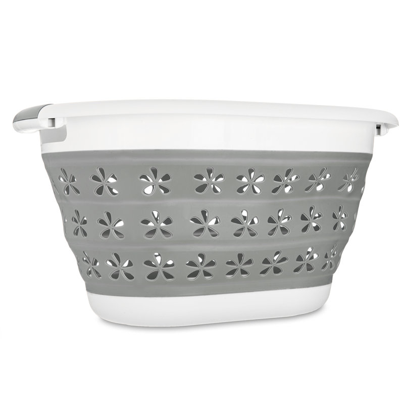 Plastic Laundry Basket with Handles