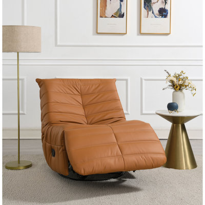 Fauteuil inclinable et oscillant en cuir synthétique Talmon