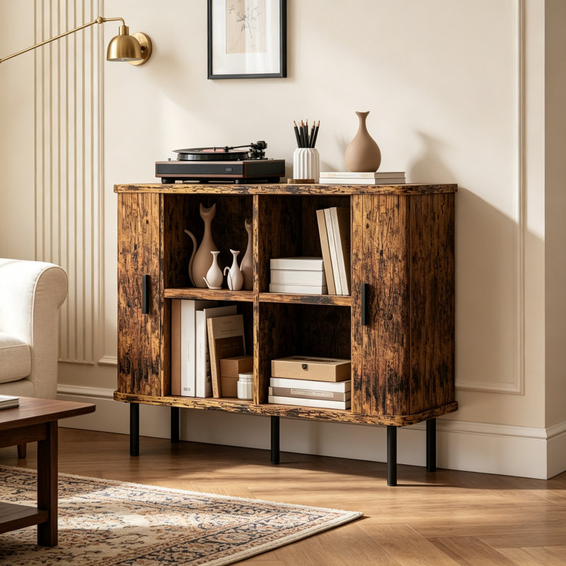 90 cm W Sideboard, Brown