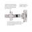 Concealed Soft Close Hinges Full Inset Frameless Soft Close - Polished Nickel - Cabinet Door Hinges (Set of 2) -124956943