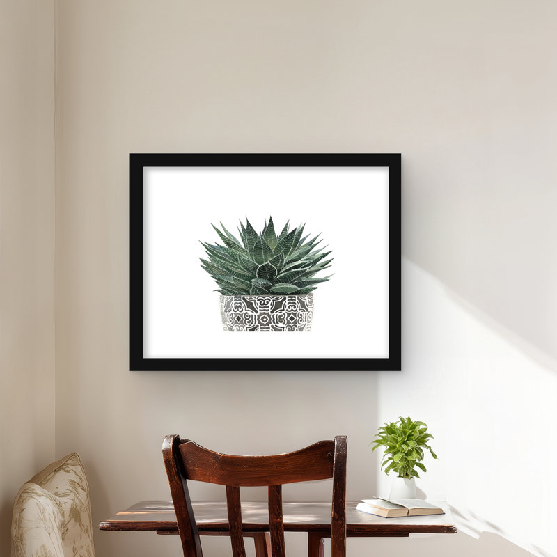 «Zebra Plant Succulent» - Best-sellers pour chambre à coucher, reproduction encadrée