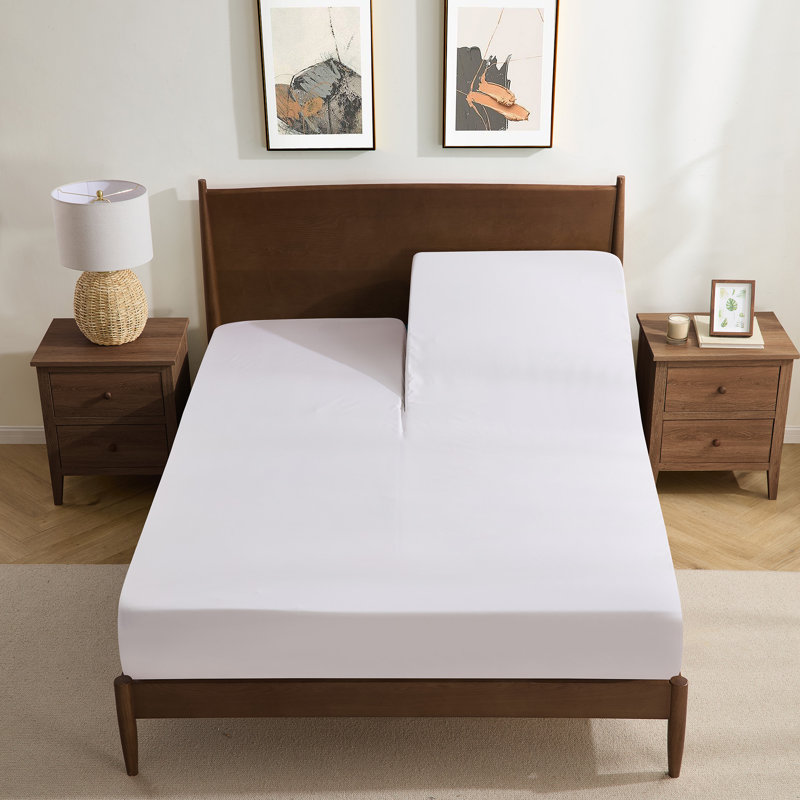 Ensemble de draps luxueux en microfibre 1800, Blanc, Très grand séparé