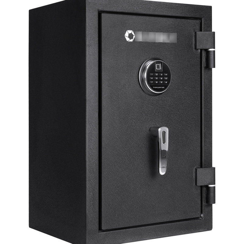 Coffre-fort à clavier biométrique de 2,02 pi cubes avec structure en acier épais pour une sécurité maximale et une détection de mouvement interne