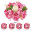 4 anneaux de bougie de fleurs artificielles 4PCS, bougies de 9 pouces Bougainvillea floral