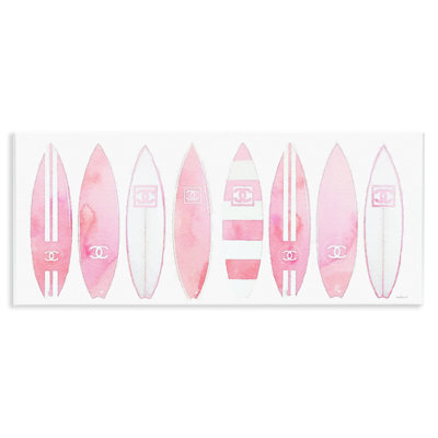 Glam Fashion Surfboards Nautical Designer Brand by Amanda Greenwood - Graphic Art Print