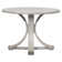 Round Walnut Wood Dining Table