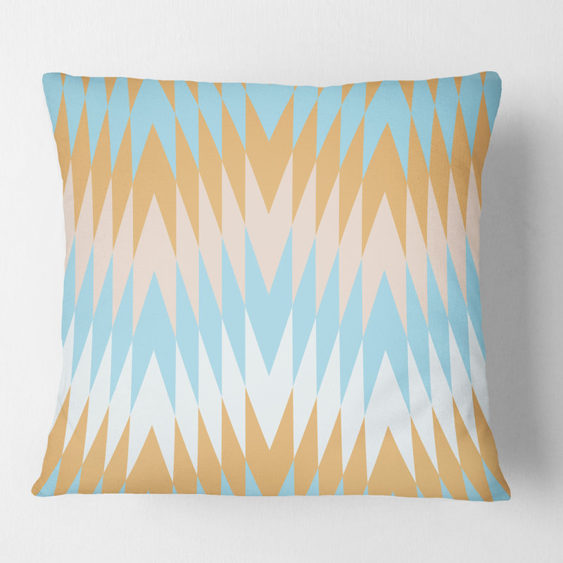 Coussin décoratif rétro imprimé rétro VI - Mid-Century, 18 po x 18 po