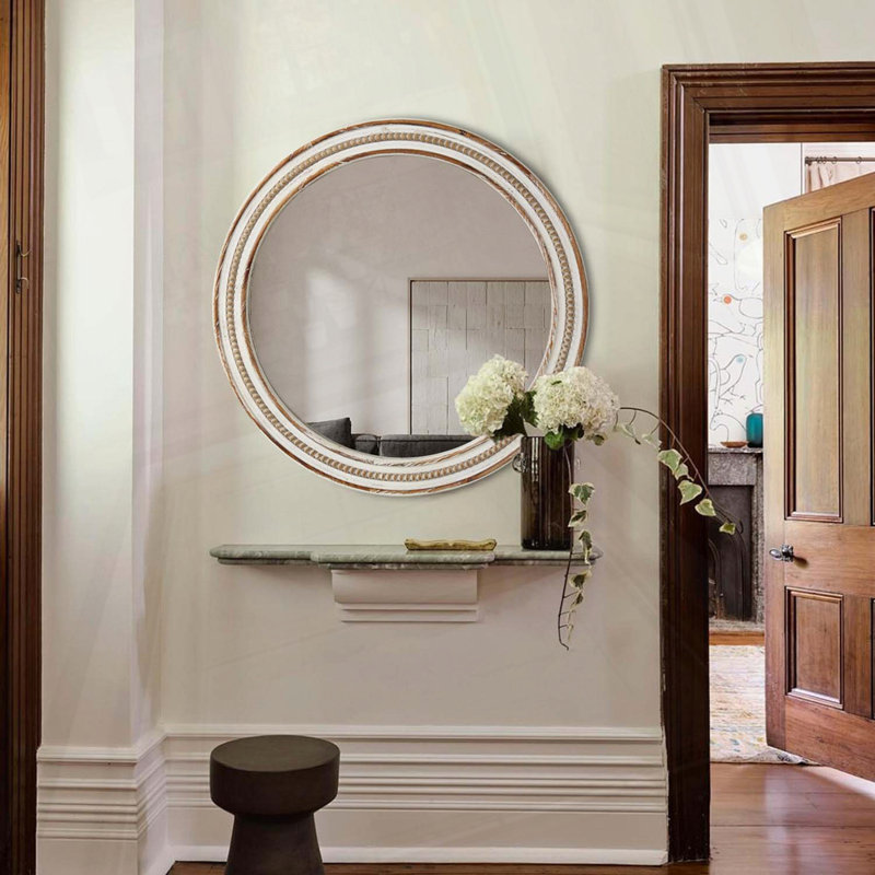 Miroirs décoratifs ronds en bois