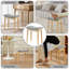 Sowers Solid Wood Accent Stool with Fabric Upholstery-1215417422-1215417423