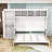Queen Wood Frame Murphy Bed with Storage-245765383