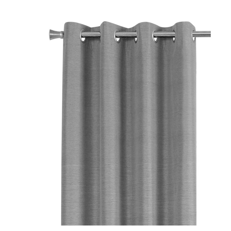 Ensemble de 2 panneaux de rideaux occultants 54 "x 95" gris avec œillets pour chambre à coucher ou salon