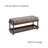 Modern Upholstered Entryway Bench with Shoe Storage Shelf Geometric Pattern Seat -2002129375-2002129370