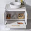 Meuble-lavabo simple autoportant moderne 30 po avec vasque ronde en céramique Mathurn-1614525813