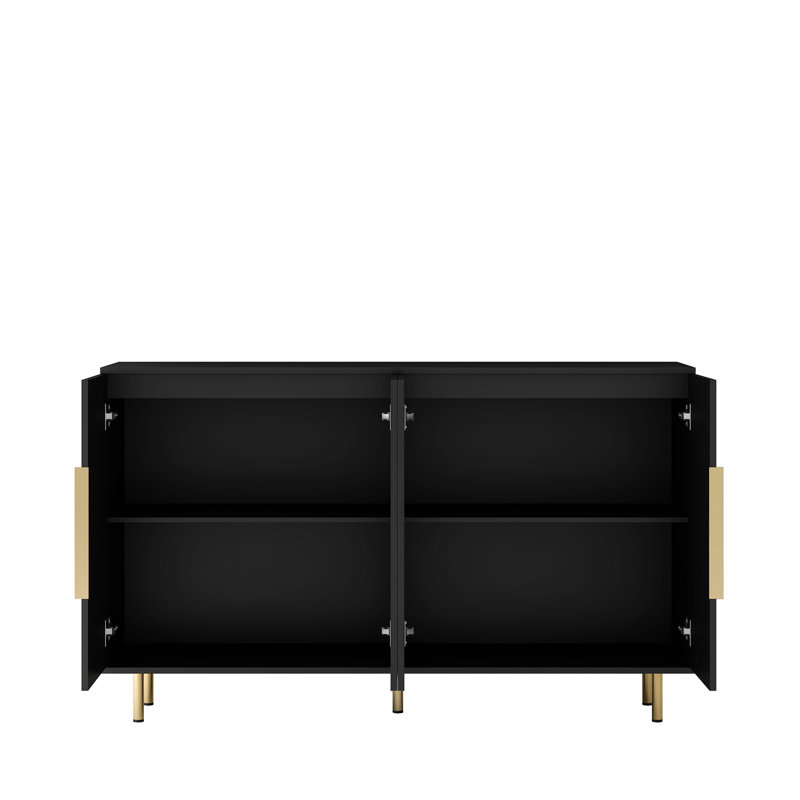 Buffet bas de style moderne, Noir