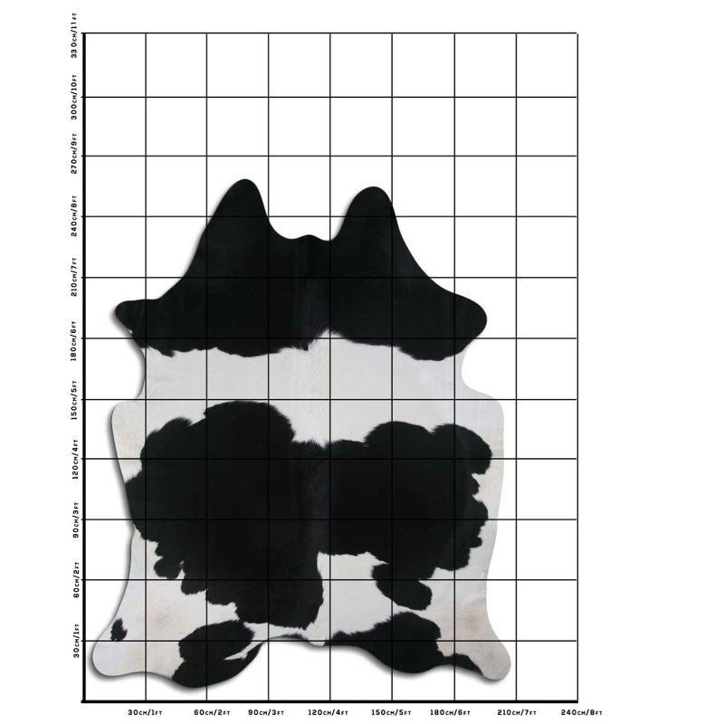 Cowhide Rug Black And White