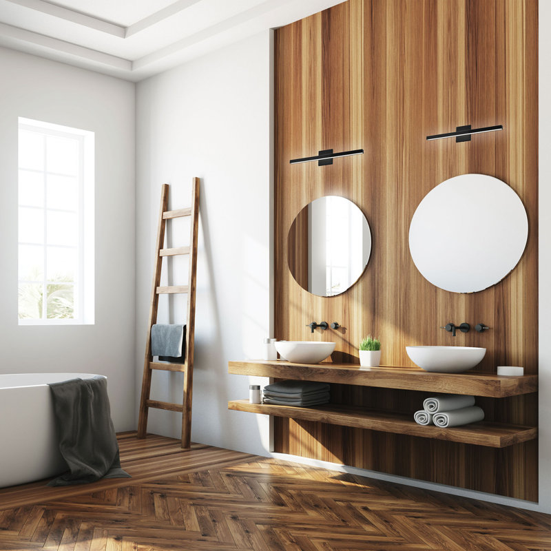 Tedder Dimmable LED Vanity Light, Matte Black