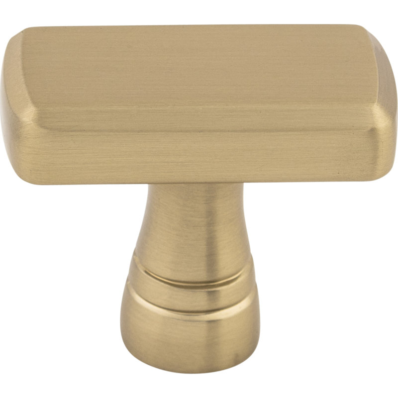 Kingsbridge Rectangle Knob, Honey Bronze, 1 3/8" Knob Length