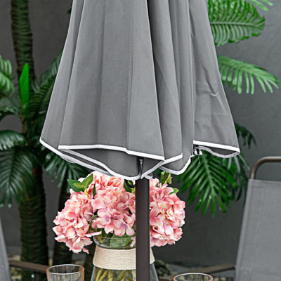 6 Piece Patio Dining Set For 4 With Umbrella