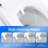 Bidet Toilet With One - Piece Seat, Auto Flush And Open/Close, Heated Seat Adjustable Temperature, Warm Water Wash Dry, Remote Control Function, Sensor Cover, Female Wash, Rear Move Modes, Night